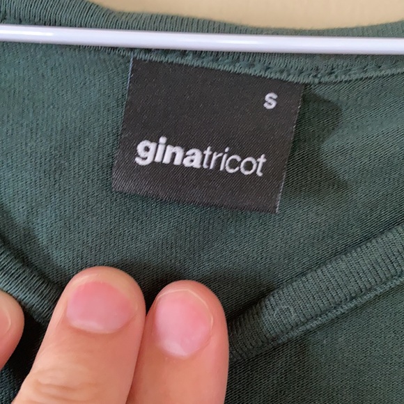 Forest green cut-out short sleeve - Picture 2 of 5